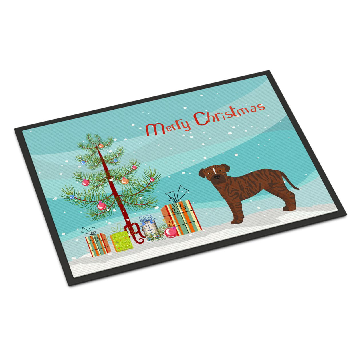 CK3809JMAT 24 x 36 in. Bullboxer Christmas Tree Indoor or Outdoor Mat