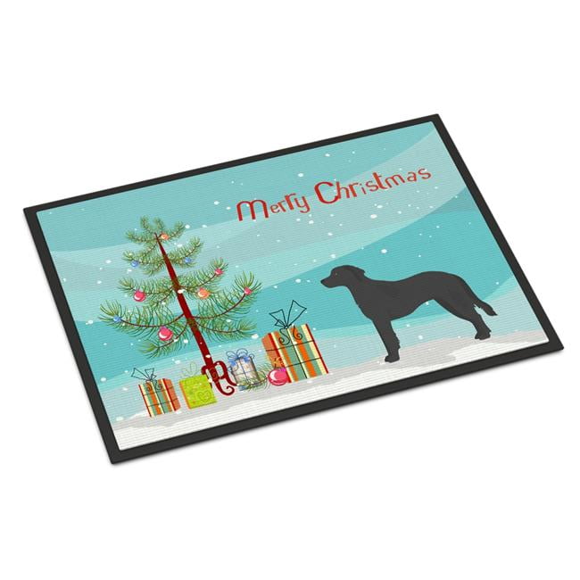 CK3837JMAT 24 x 36 in. Black Goldador Christmas Tree Indoor or Outdoor Mat