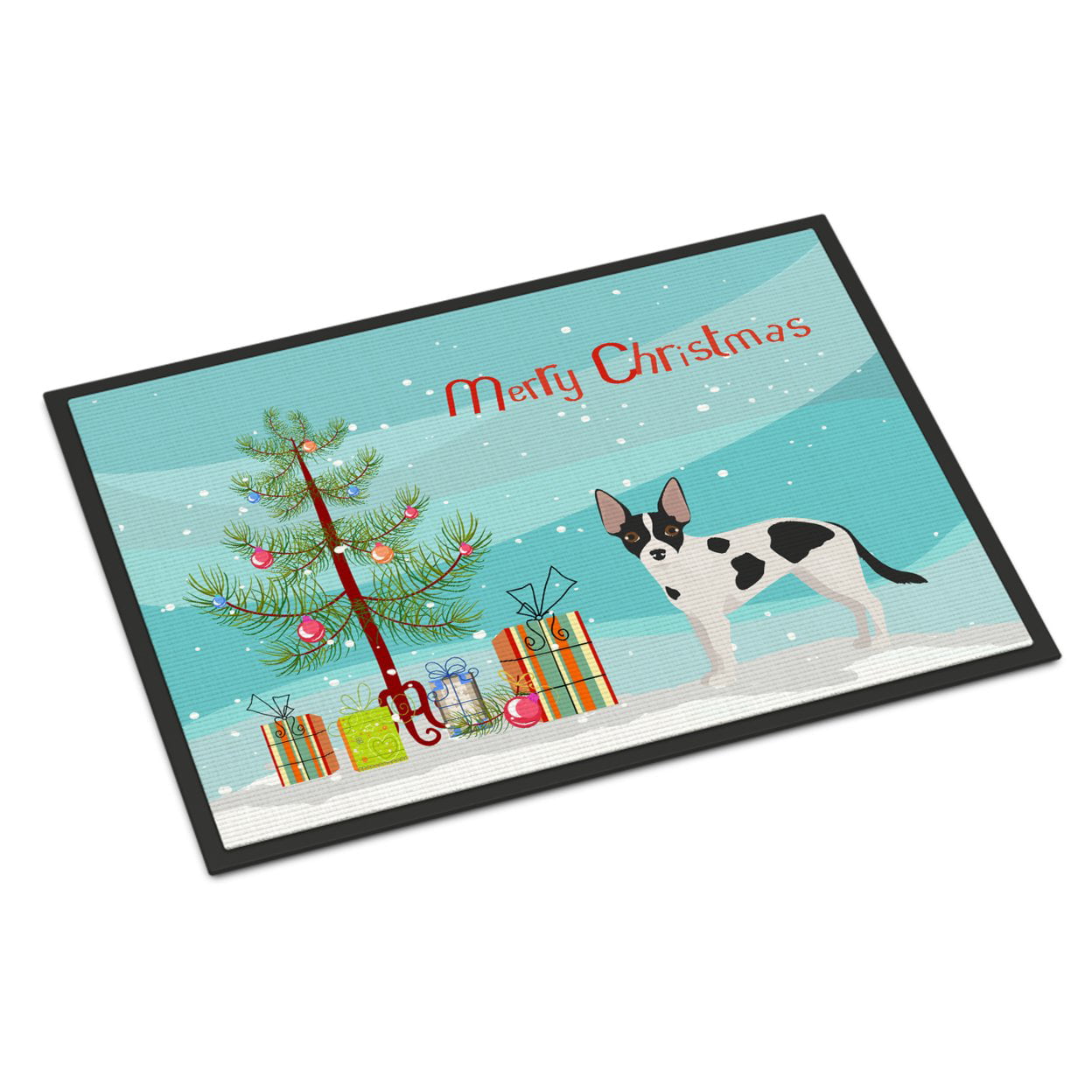 CK3843JMAT 24 x 36 in. Jackhuahua Christmas Tree Indoor or Outdoor Mat