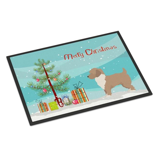 CK3883JMAT 24 x 36 in. Yorkiepoo No.2 Christmas Tree Indoor or Outdoor Mat