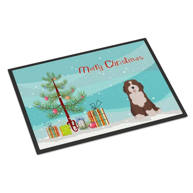 CK3886JMAT 24 x 36 in. Bernedoodle No.2 Christmas Tree Indoor or Outdoor Mat