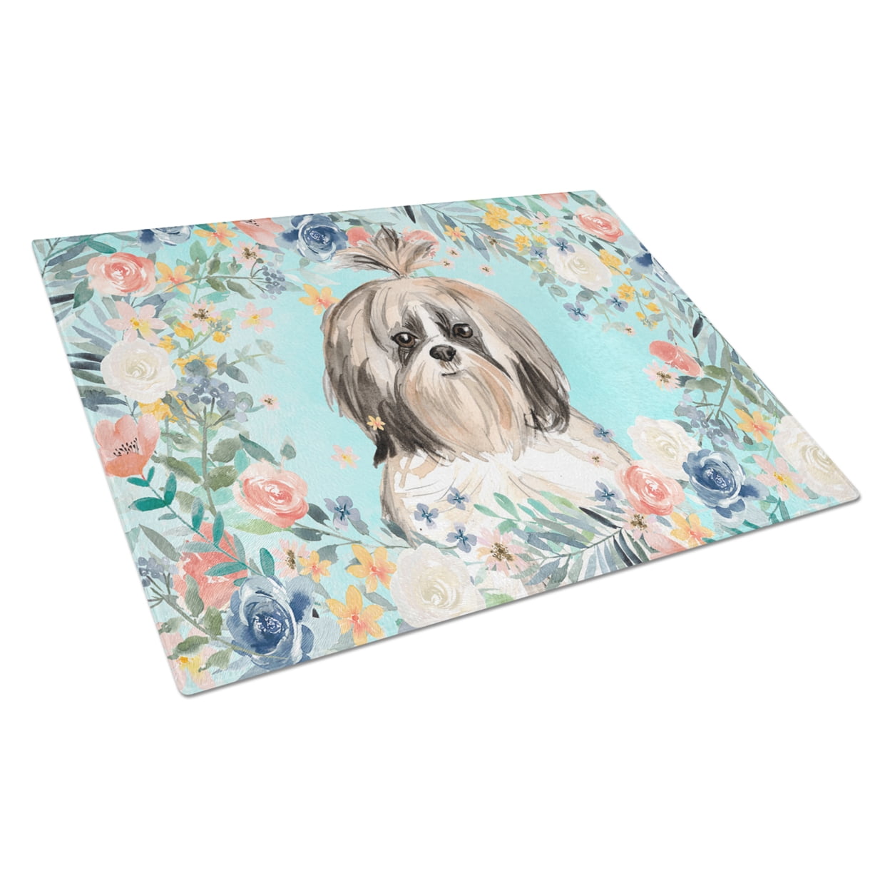 Shih Tzu Glass Cutting Board - Large