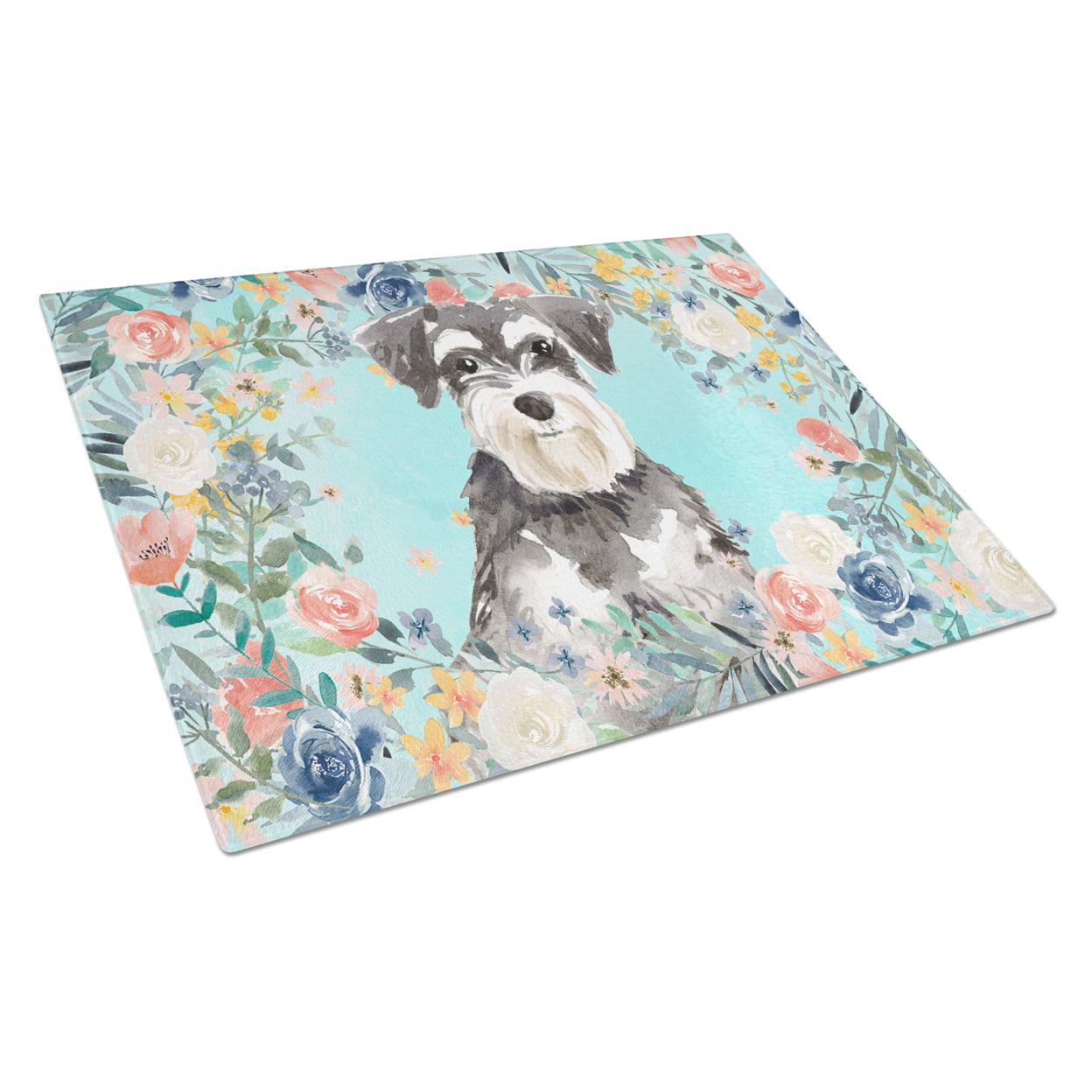 Schnauzer No.2 Glass Cutting Board - Large