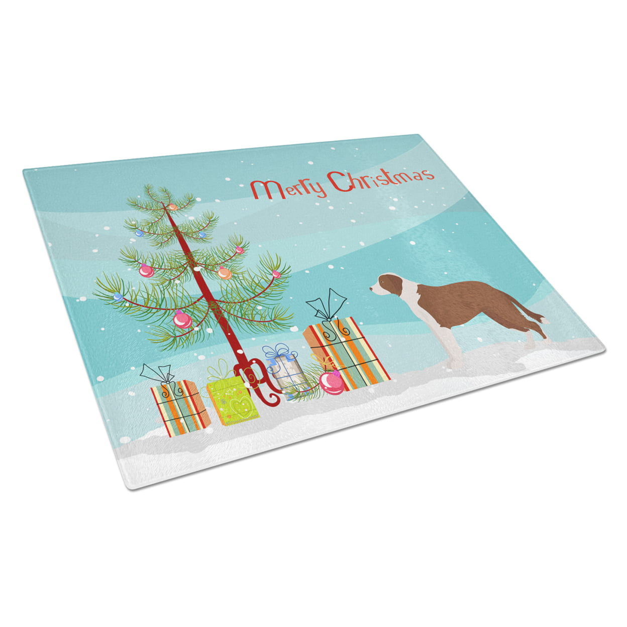Borador Christmas Tree Glass Cutting Board - Large