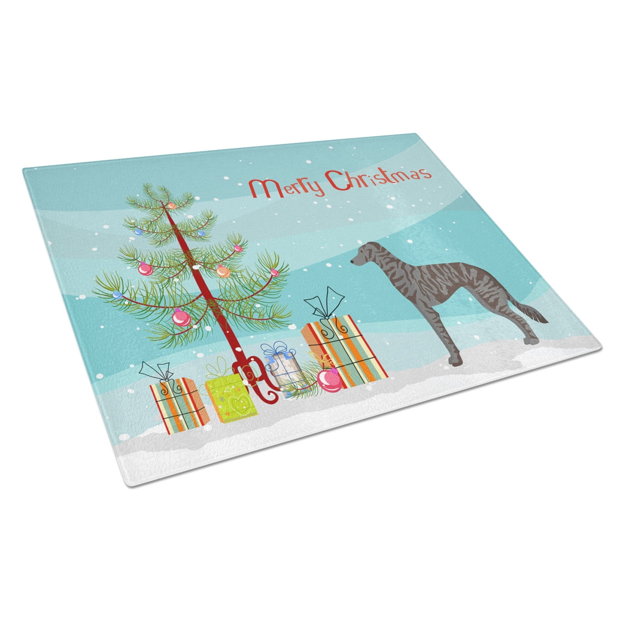 Longdog Christmas Tree Glass Cutting Board - Large