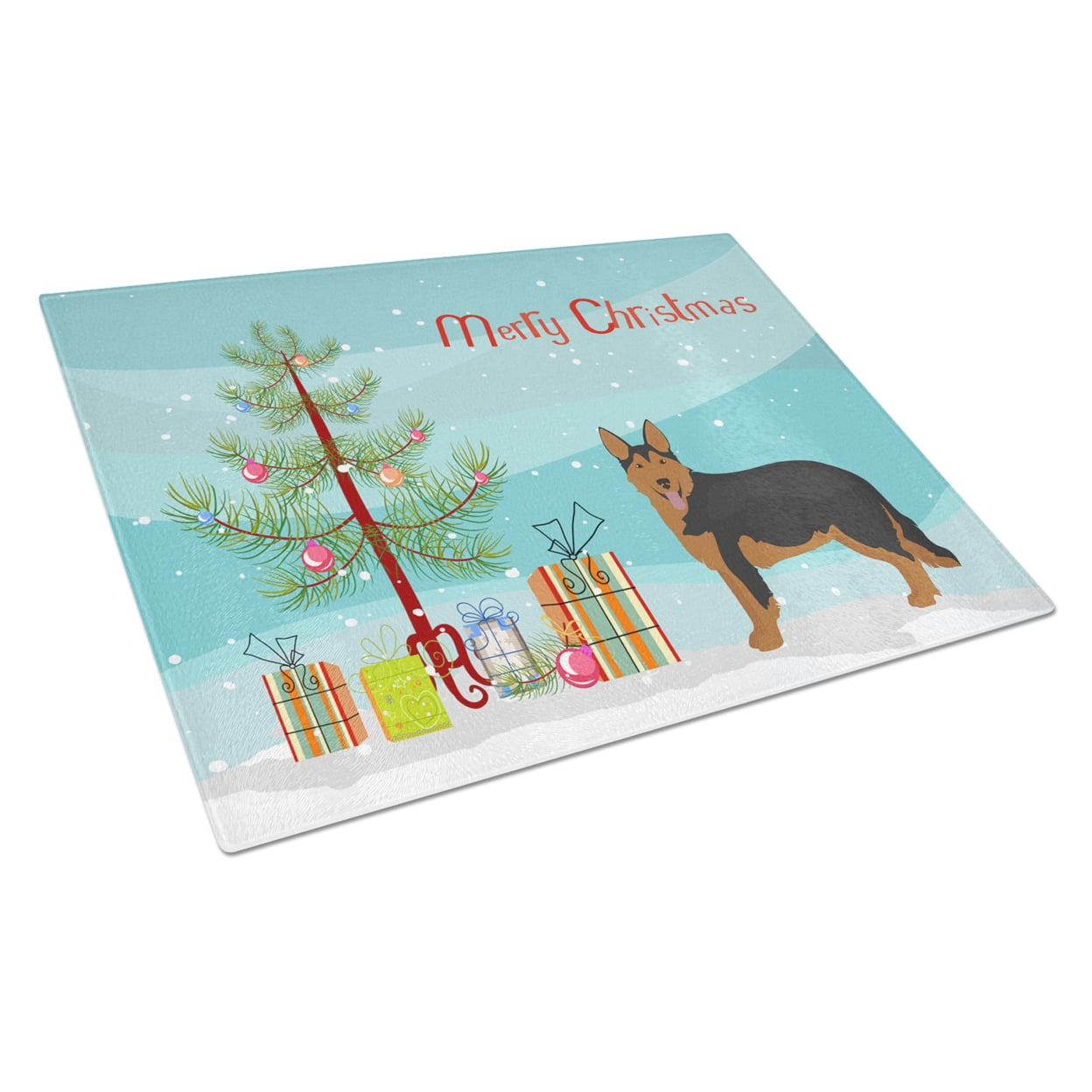 Shollie No.2 Christmas Tree Glass Cutting Board - Large