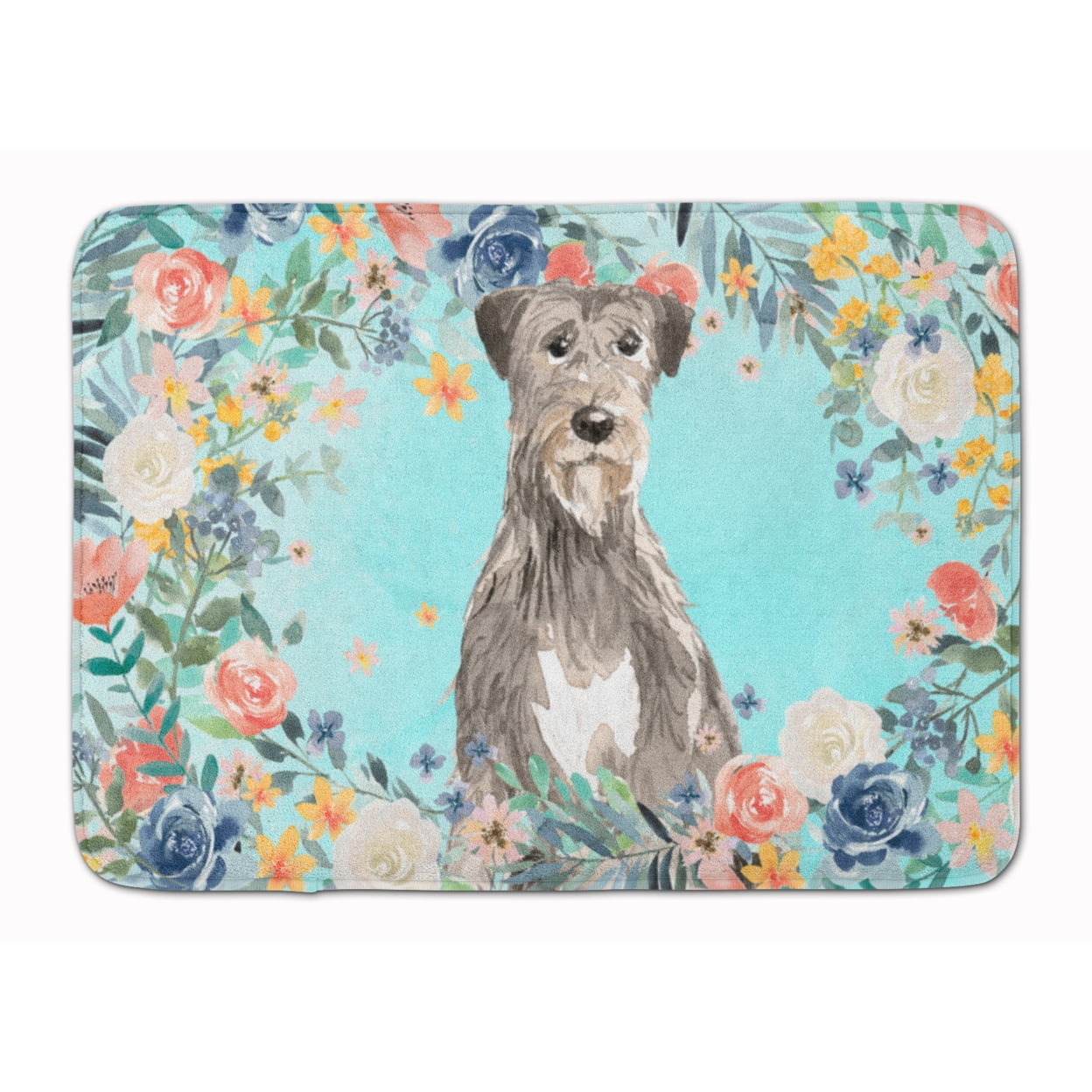 CK3423RUG Irish Wolfhound Machine Washable Memory Foam Mat