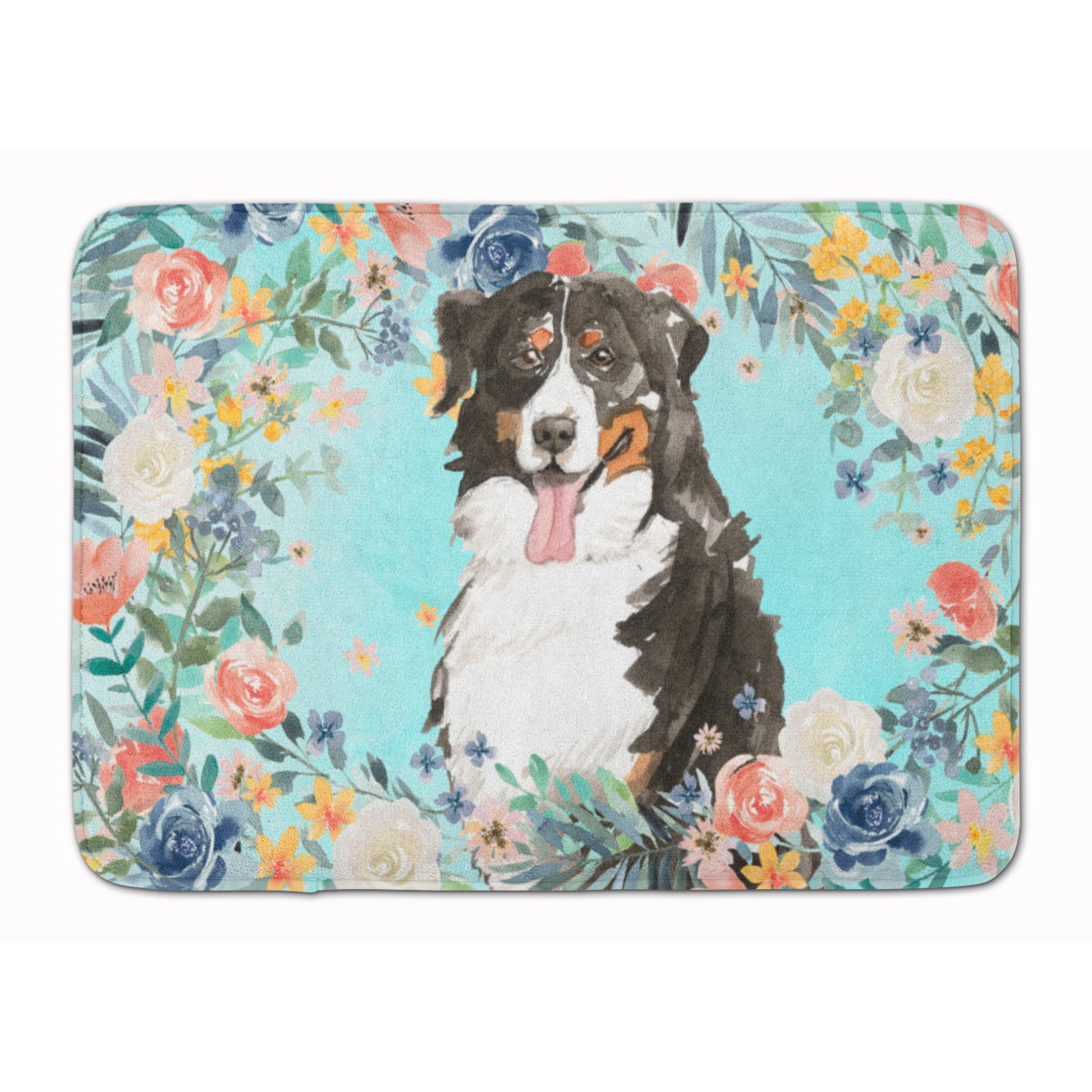 CK3436RUG Bernese Mountain Dog Machine Washable Memory Foam Mat
