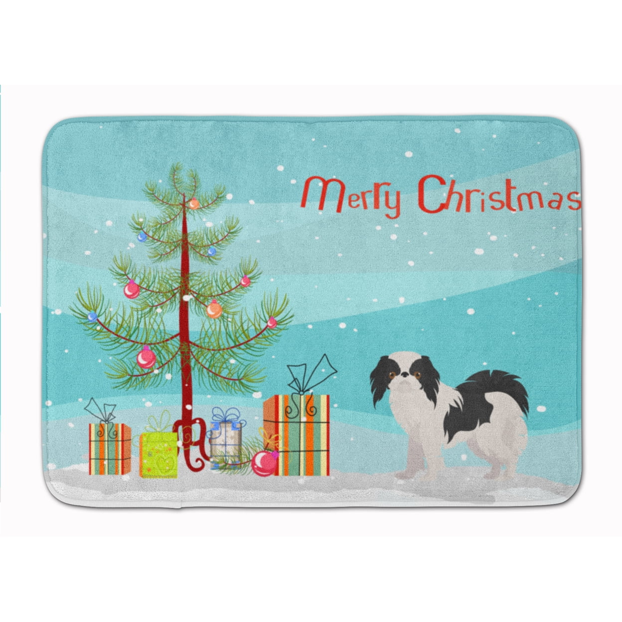 Japanese Chin Christmas Tree Machine Washable Memory Foam Mat