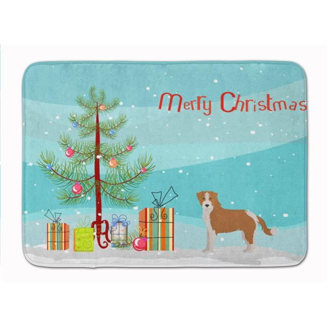 CK3466RUG Kromfohrlnder Christmas Tree Machine Washable Memory Foam Mat