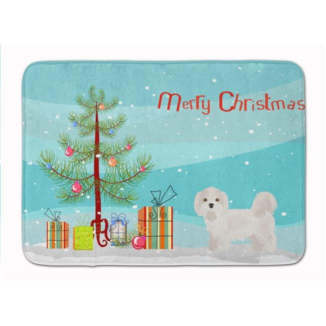 CK3467RUG Kyi-Leo Christmas Tree Machine Washable Memory Foam Mat