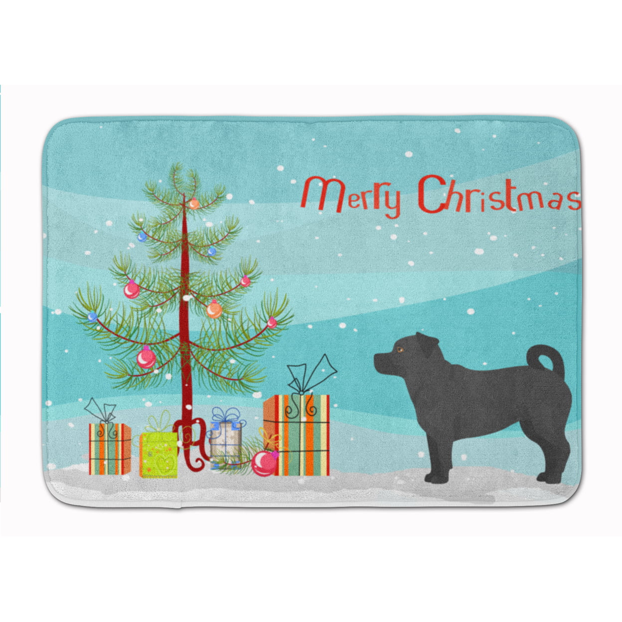 CK3844RUG Balck Jug Christmas Tree Machine Washable Memory Foam Mat
