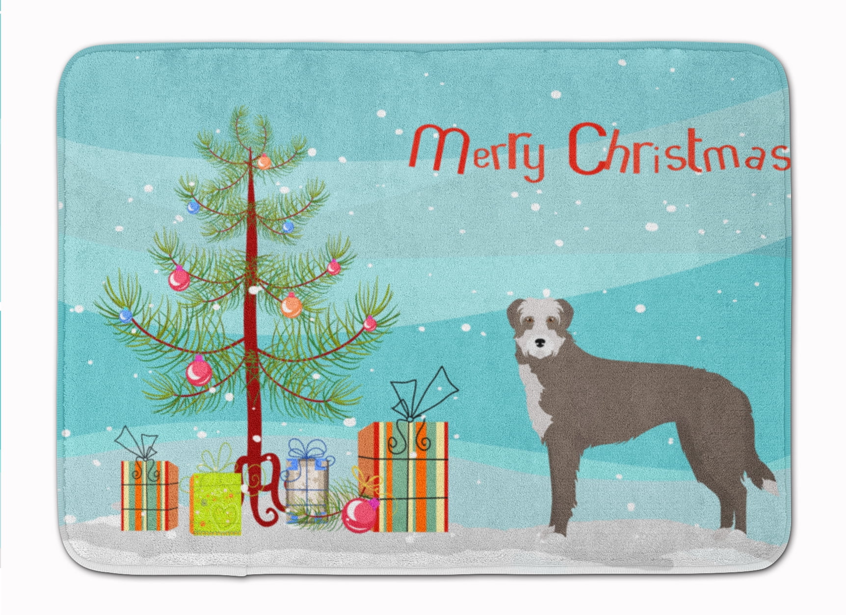 CK3850RUG Lurcher No.1 Christmas Tree Machine Washable Memory Foam Mat