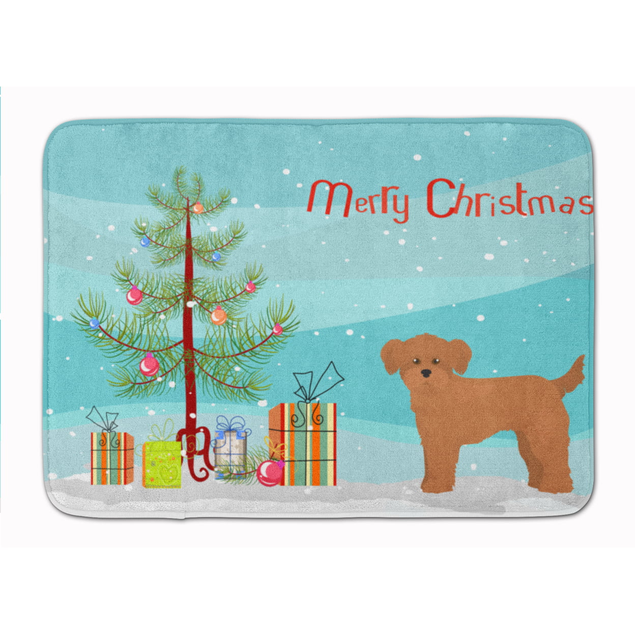 CK3871RUG Shi Chi Christmas Tree Machine Washable Memory Foam Mat