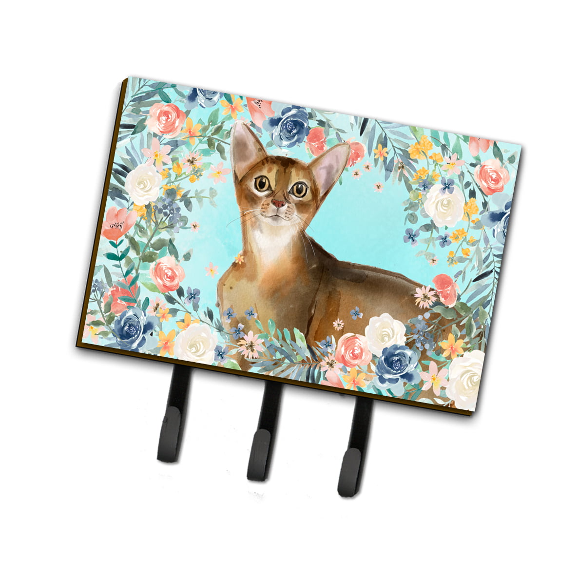 CK3386TH68 Abyssinian Spring Flowers Leash or Key Holder