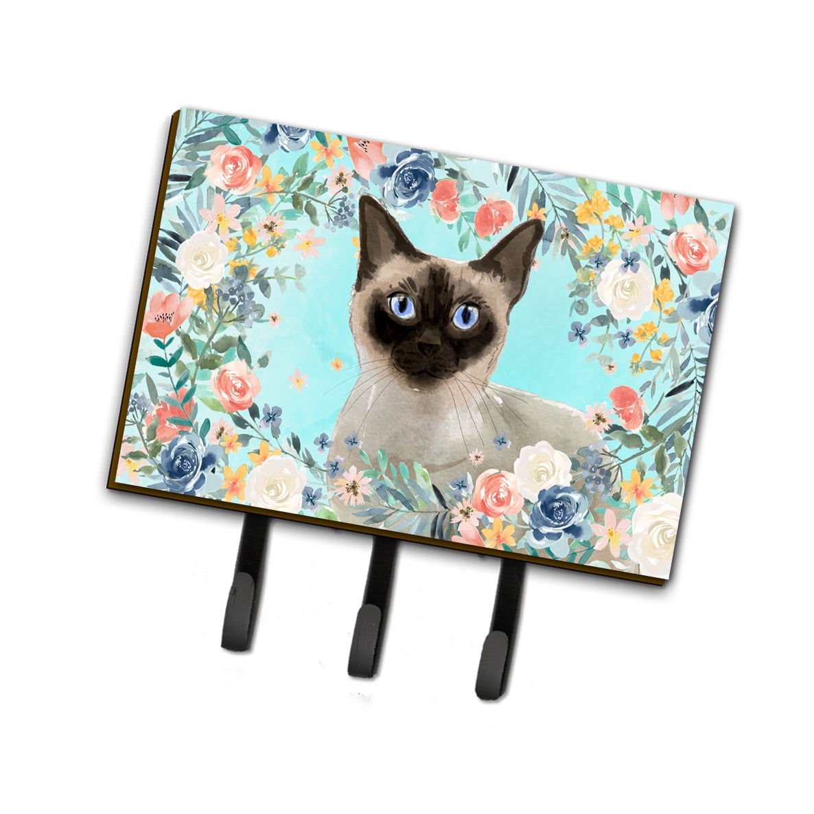 CK3398TH68 Siamese Spring Flowers Leash or Key Holder
