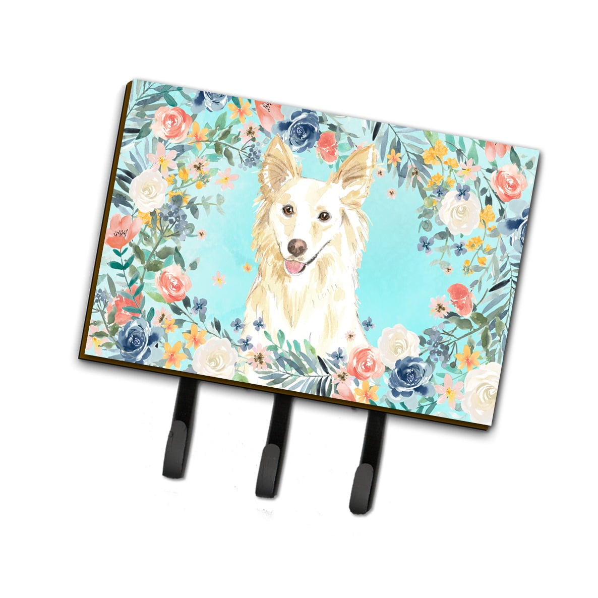 CK3403TH68 White Collie Leash or Key Holder