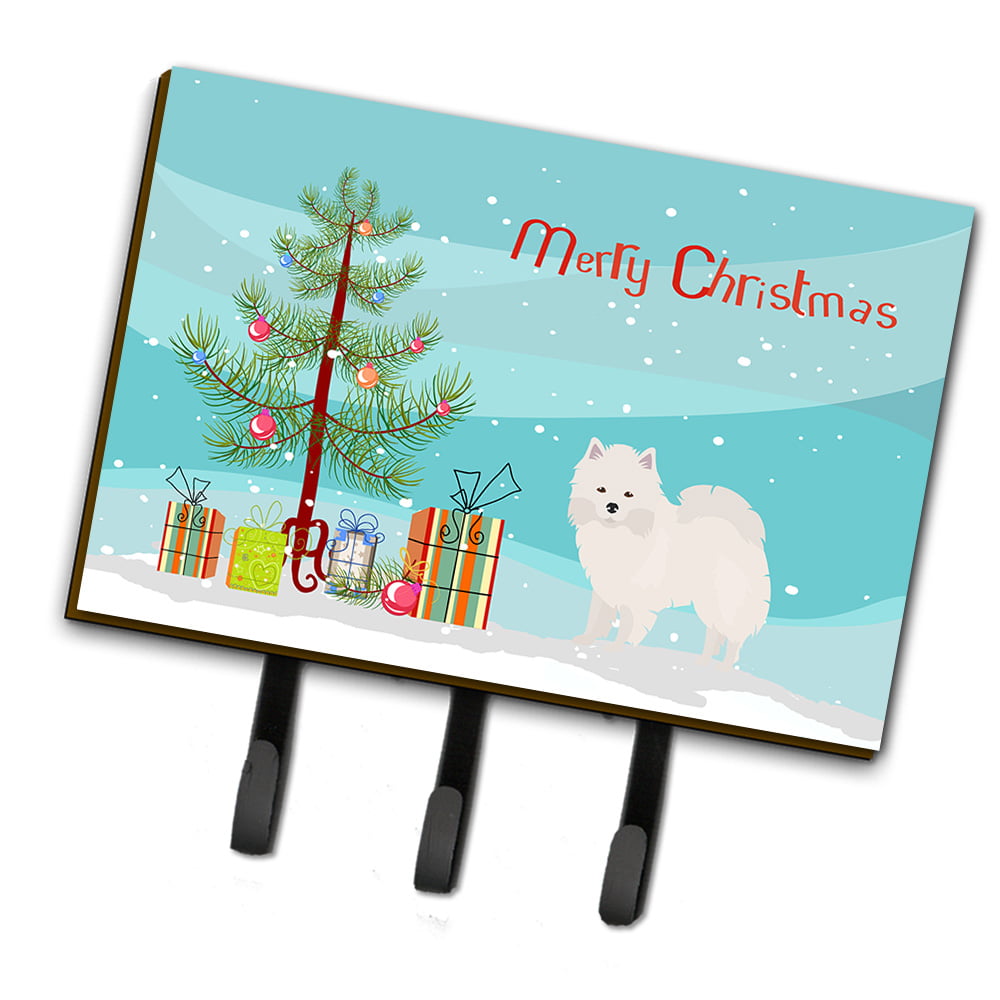CK3441TH68 American Eskimo Christmas Tree Leash or Key Holder