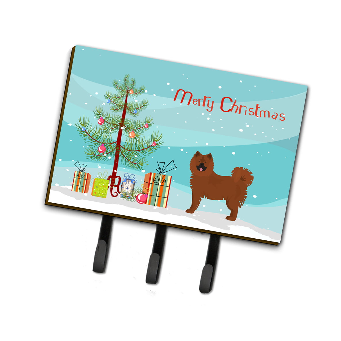 CK3454TH68 Eurasier or Eurasian Dog Christmas Tree Leash or Key Holder