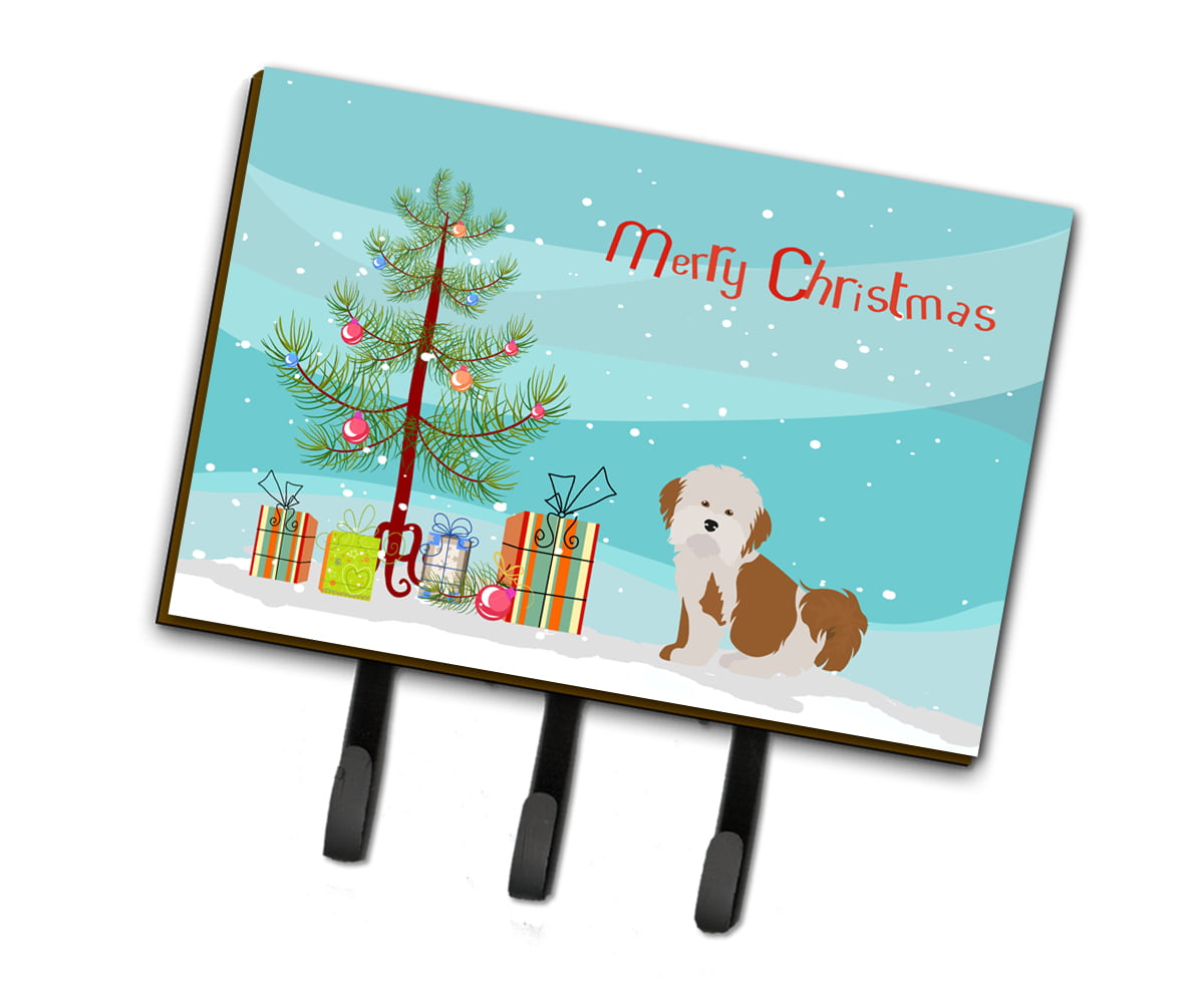 CK3458TH68 Havanese Christmas Tree Leash or Key Holder