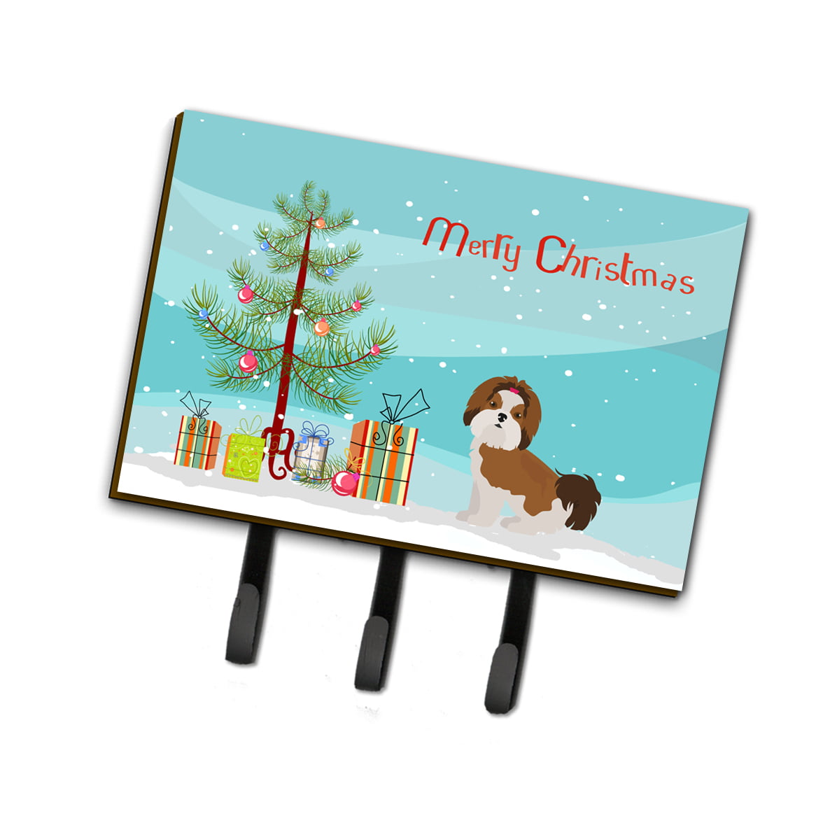 CK3459TH68 Imperial Shih Tzu Christmas Tree Leash or Key Holder