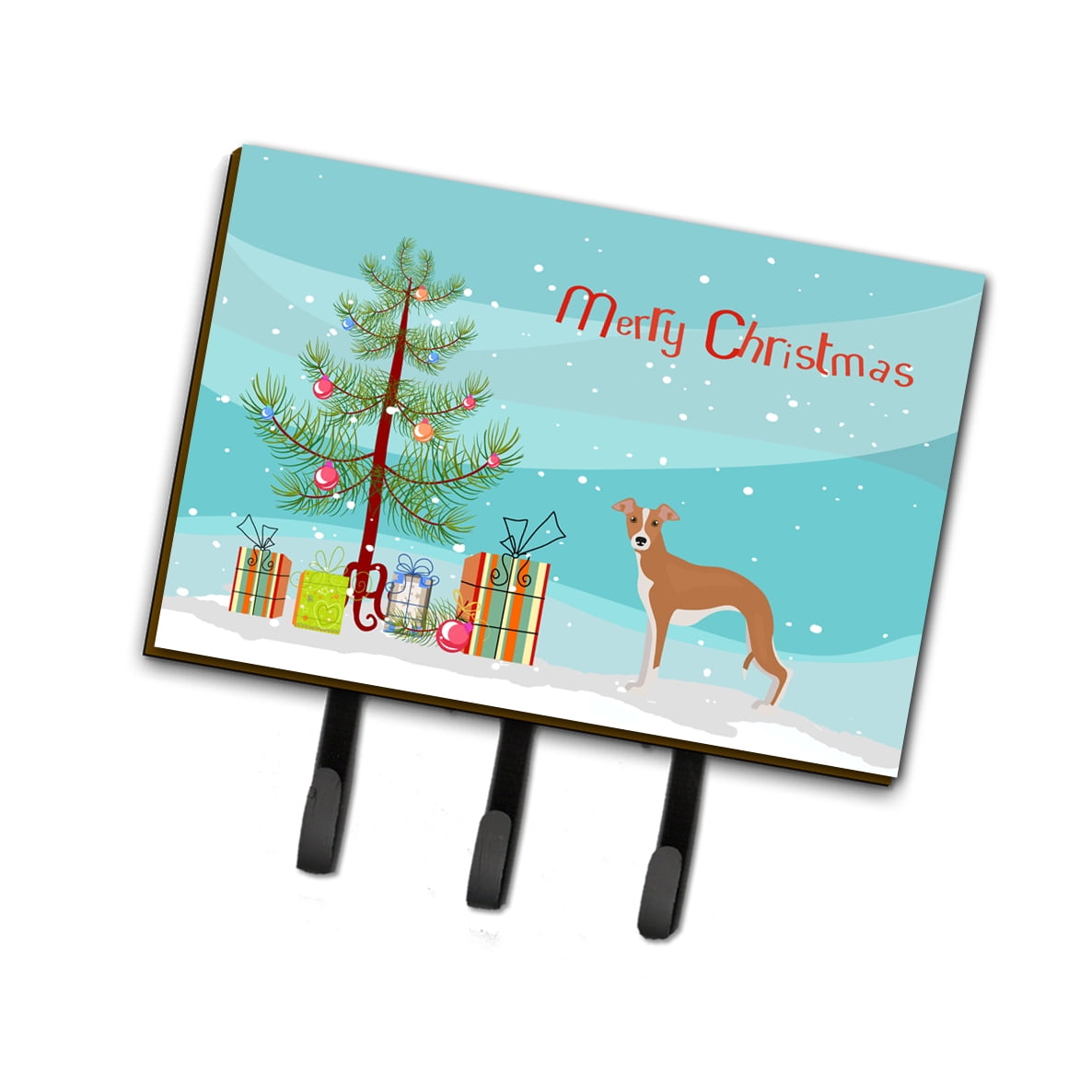 CK3460TH68 Italian Greyhound Christmas Tree Leash or Key Holder