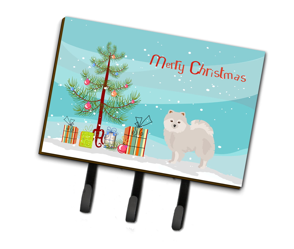 CK3463TH68 Japanese Spitz Christmas Tree Leash or Key Holder