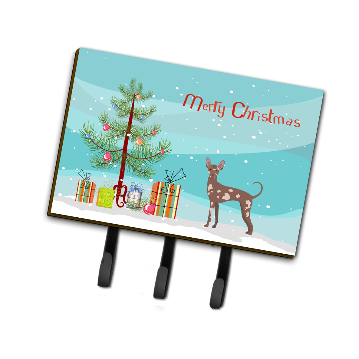 CK3473TH68 Mexican Hairless Dog Christmas Tree Leash or Key Holder