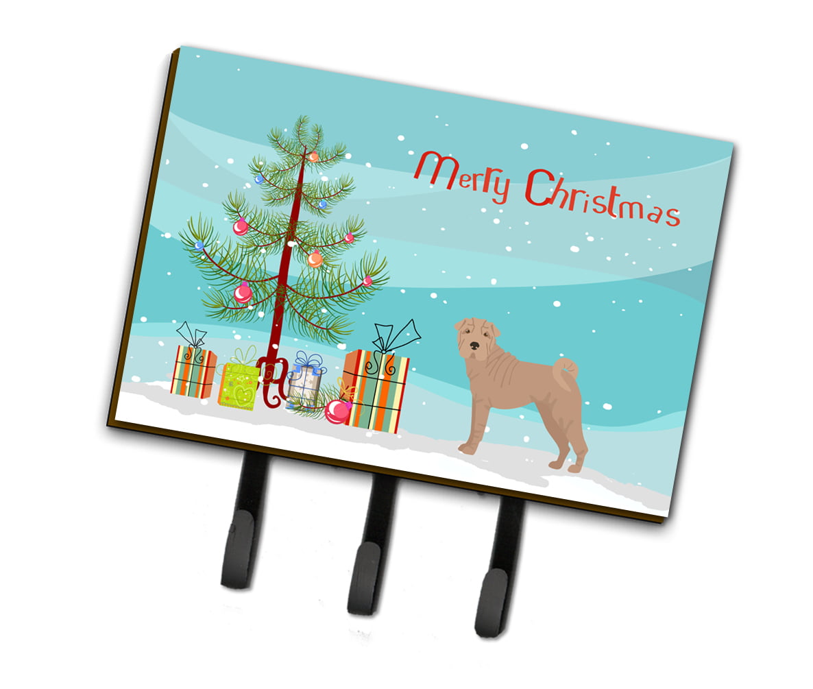 CK3485TH68 Shar Pei Christmas Tree Leash or Key Holder