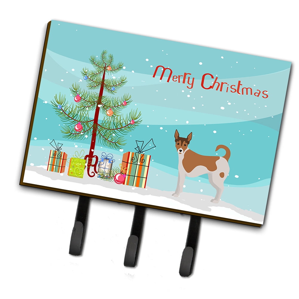 CK3487TH68 Tenterfield Terrier Christmas Tree Leash or Key Holder