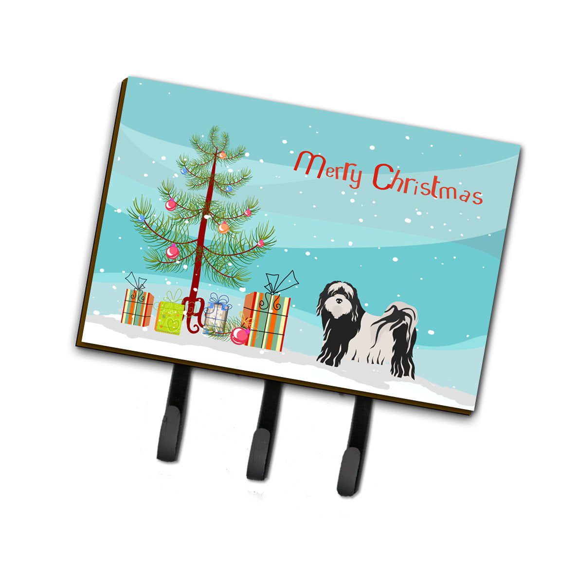CK3489TH68 Tibetan Terrier Christmas Tree Leash or Key Holder