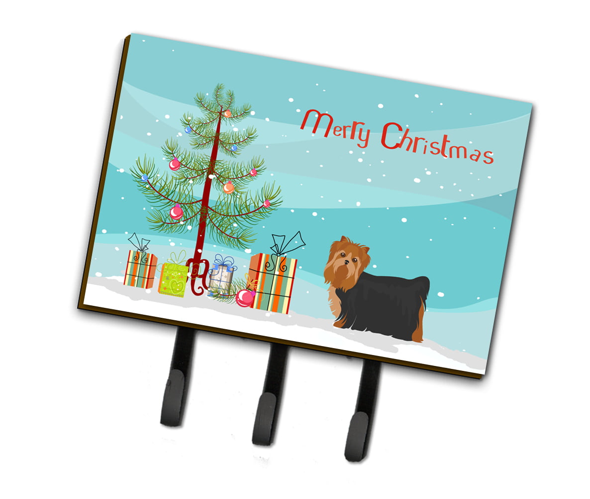 CK3490TH68 Yorkshire Terrier Christmas Tree Leash or Key Holder