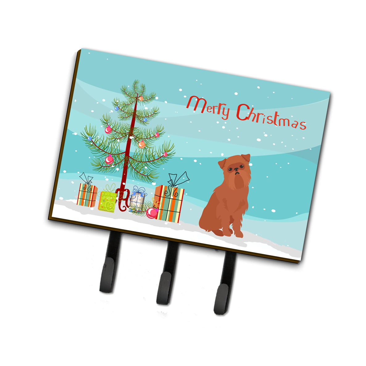 CK3494TH68 Brussels Griffon Christmas Tree Leash or Key Holder
