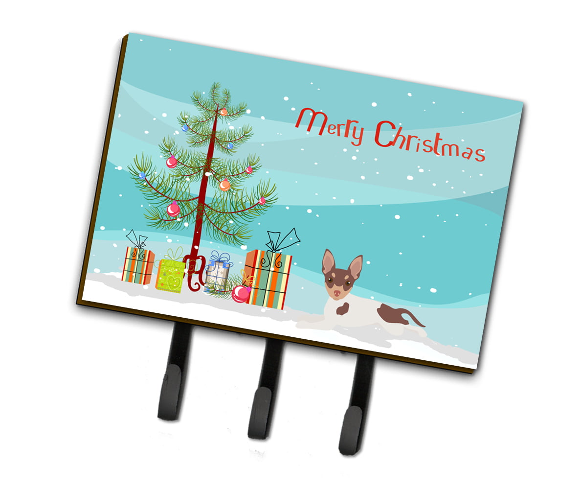 CK3511TH68 Toy Fox Terrier Christmas Tree Leash or Key Holder