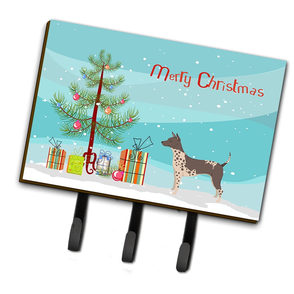 American Hairless Terrier Christmas Tree Leash or Key Holder
