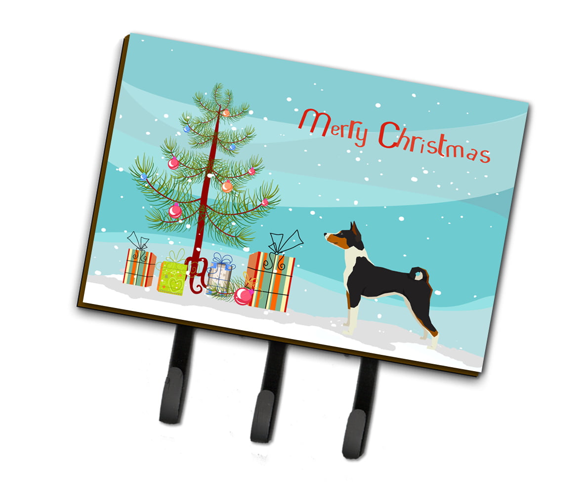 CK3517TH68 Basenji Christmas Tree Leash or Key Holder