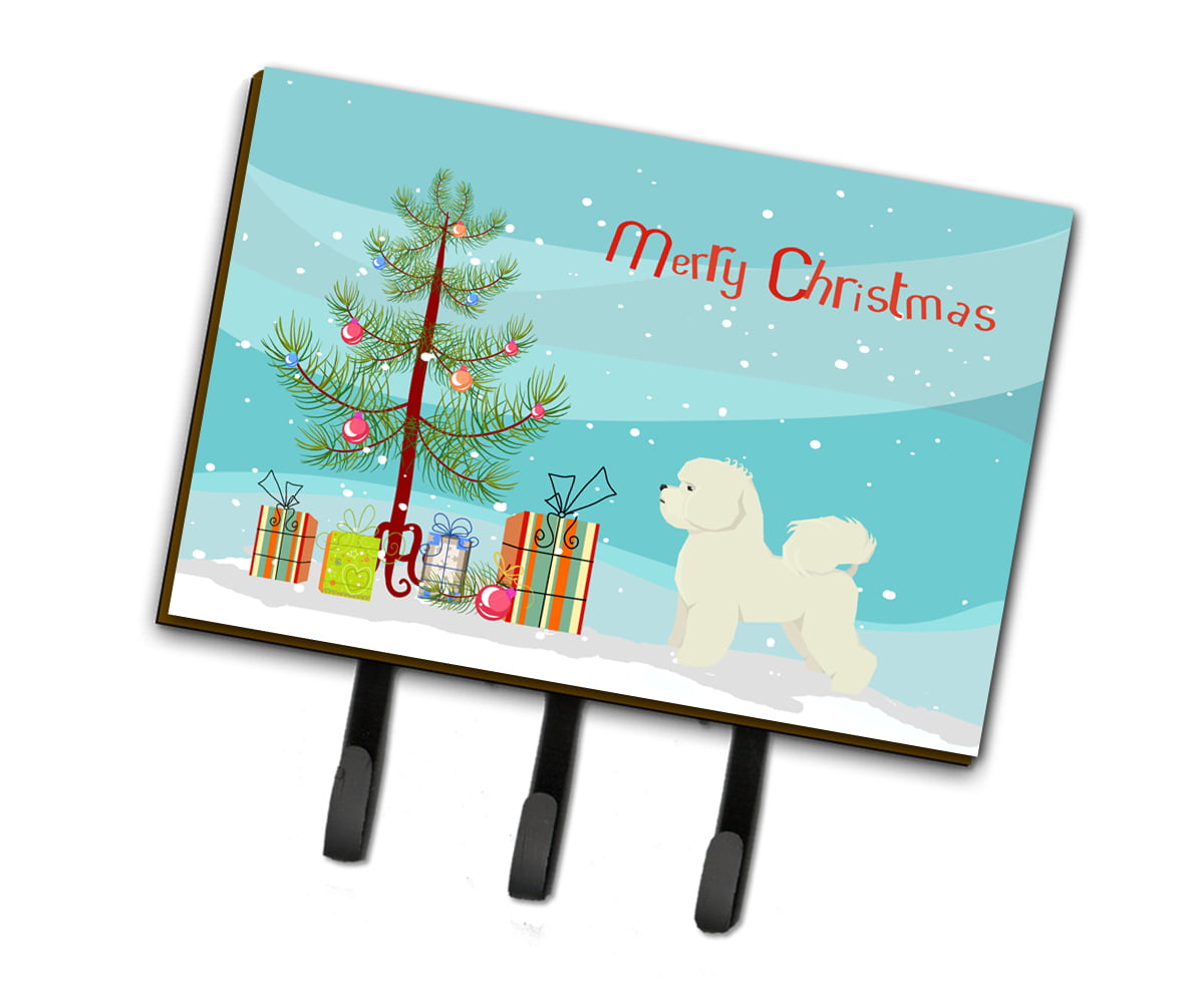CK3521TH68 Bichon Frise Christmas Tree Leash or Key Holder
