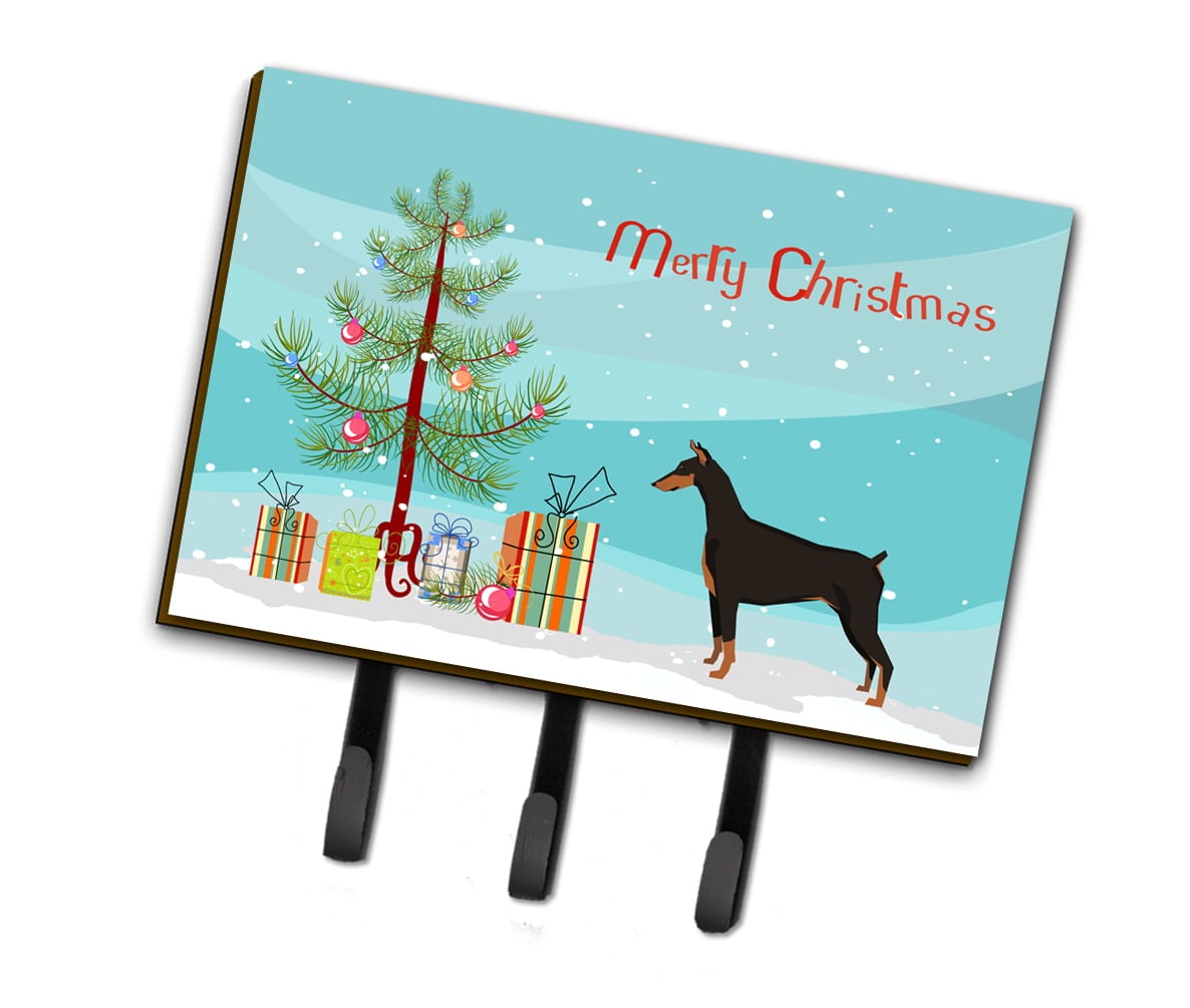 CK3535TH68 Doberman Pinscher Christmas Tree Leash or Key Holder
