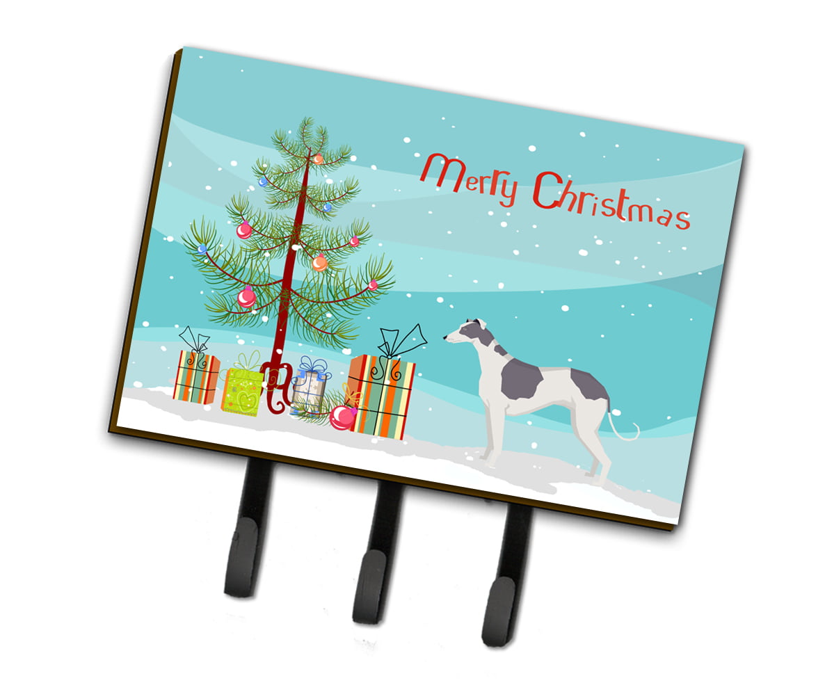 CK3543TH68 Greyhound Christmas Tree Leash or Key Holder