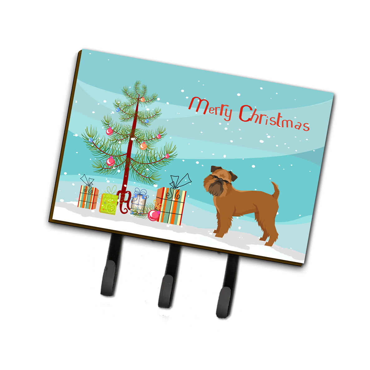 CK3544TH68 Brussels Griffon Christmas Tree Leash or Key Holder