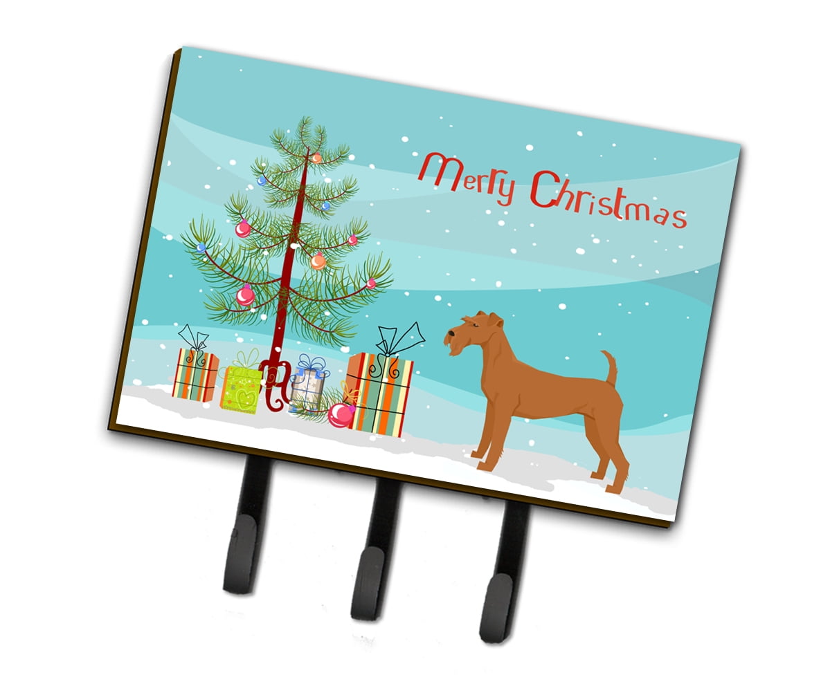 CK3546TH68 Irish Terrier Christmas Tree Leash or Key Holder