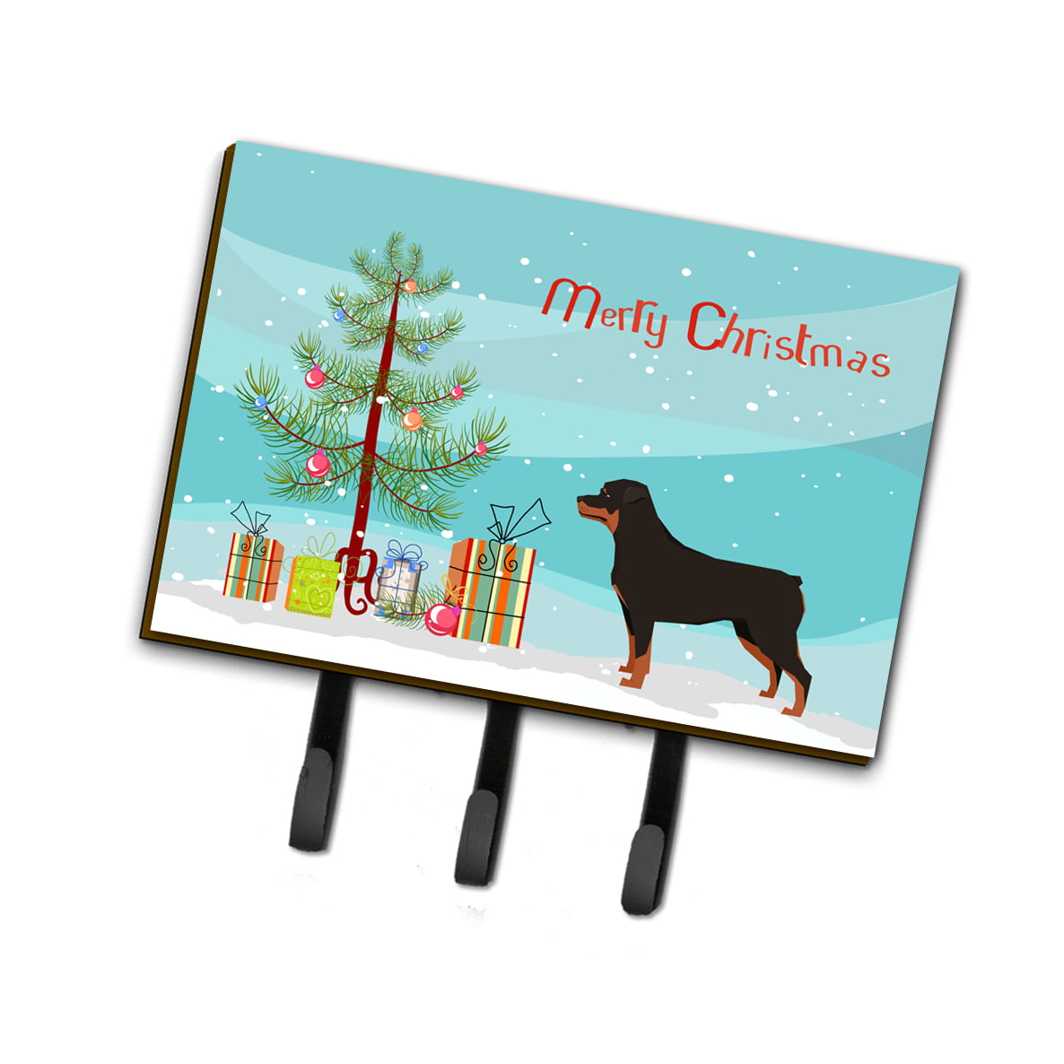 CK3558TH68 Rottweiler Christmas Tree Leash or Key Holder