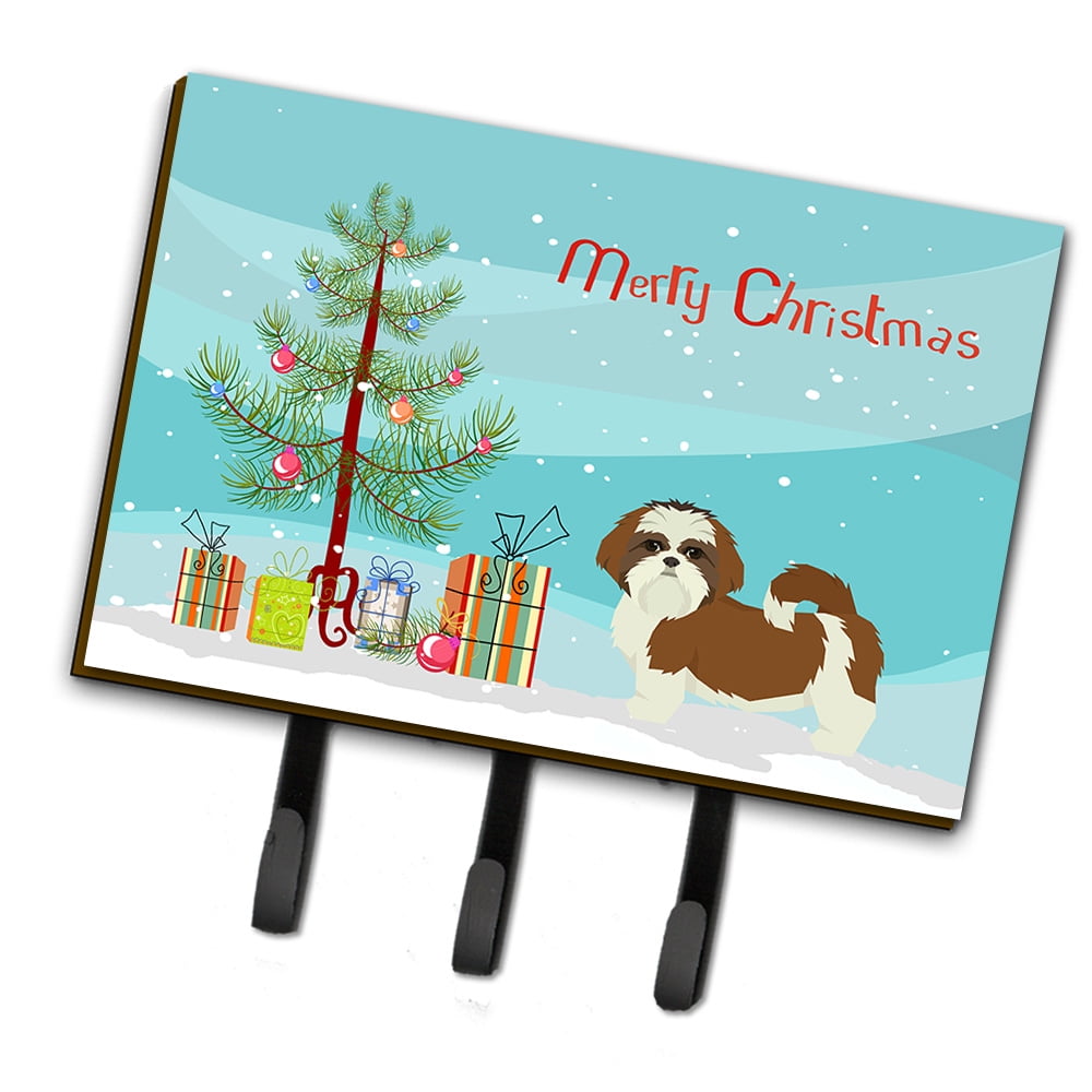 CK3563TH68 Shih Tzu Christmas Tree Leash or Key Holder