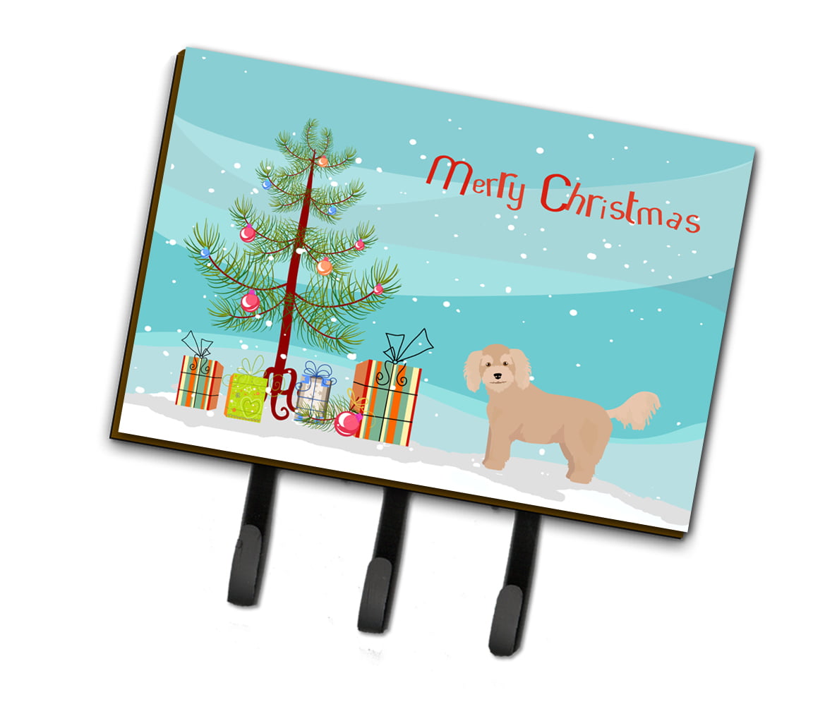 CK3806TH68 Bichpoo Christmas Tree Leash or Key Holder