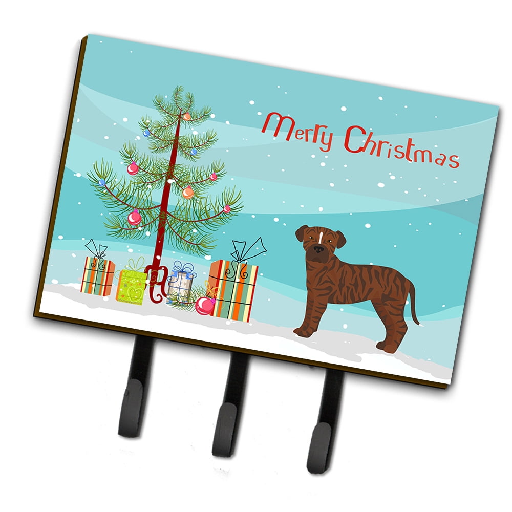 CK3809TH68 Bullboxer Christmas Tree Leash or Key Holder