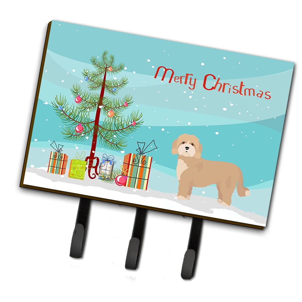 CK3810TH68 Cavachon Christmas Tree Leash or Key Holder