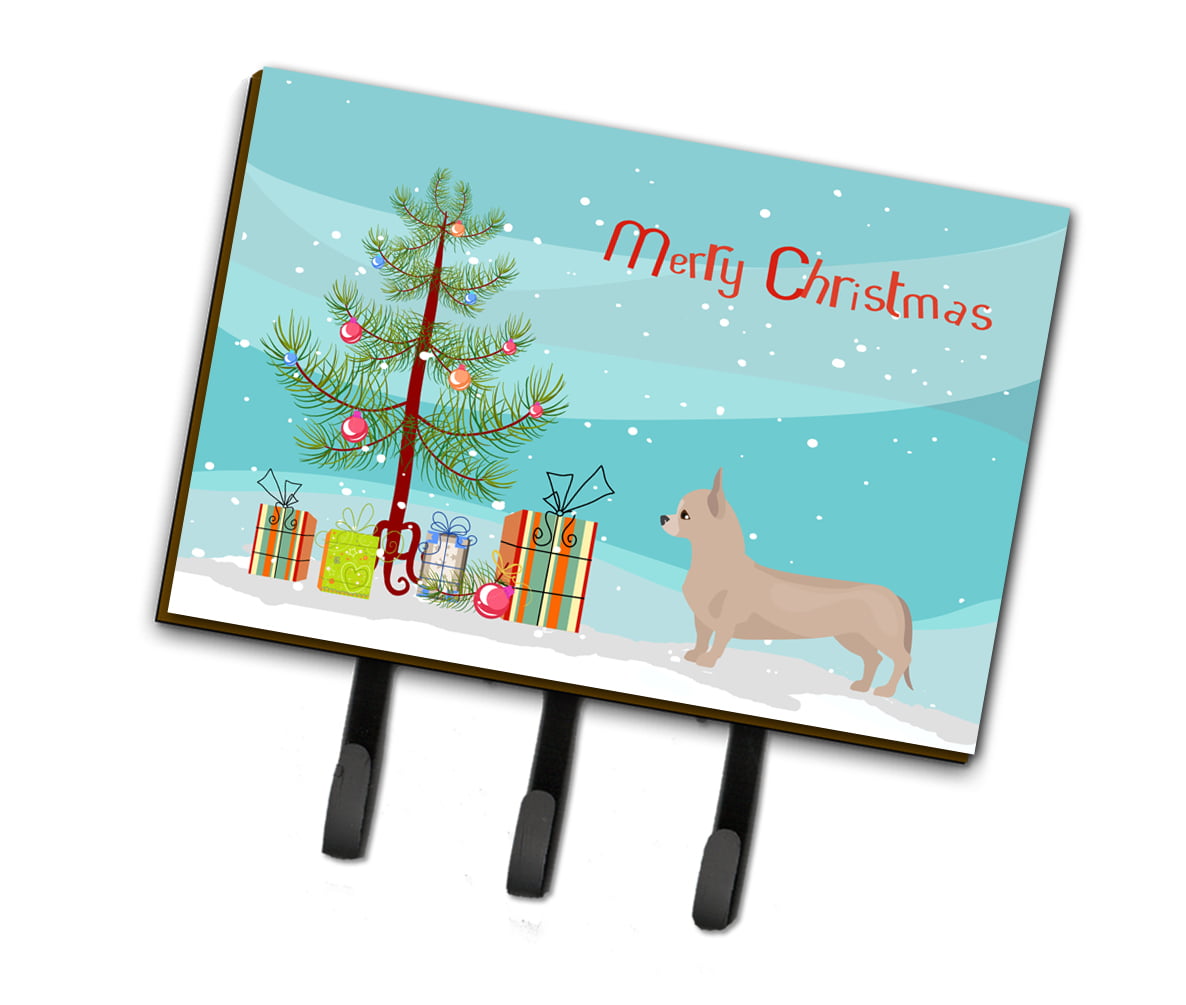 CK3815TH68 Tan Chiweenie Christmas Tree Leash or Key Holder