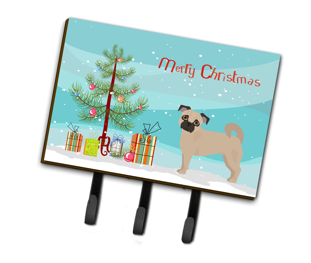 CK3821TH68 Fawn Chug Christmas Tree Leash or Key Holder