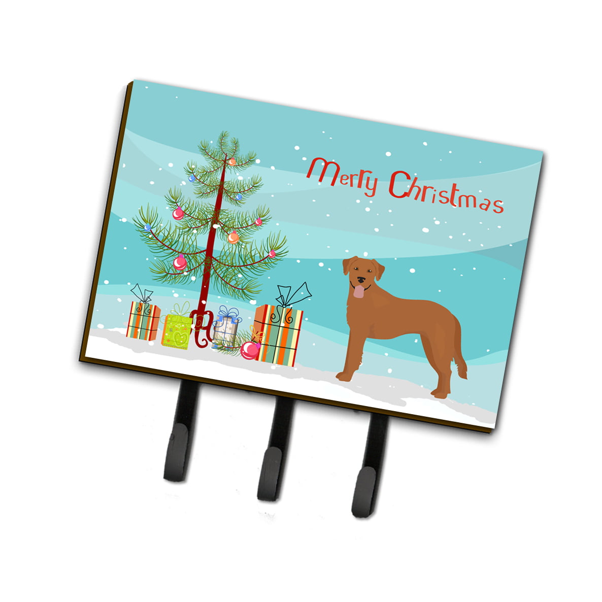 CK3836TH68 Goldador Christmas Tree Leash or Key Holder