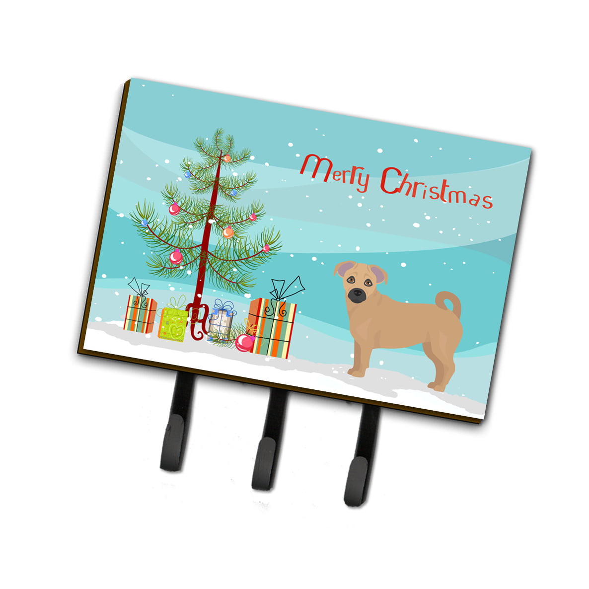 CK3845TH68 Tan Jug Christmas Tree Leash or Key Holder